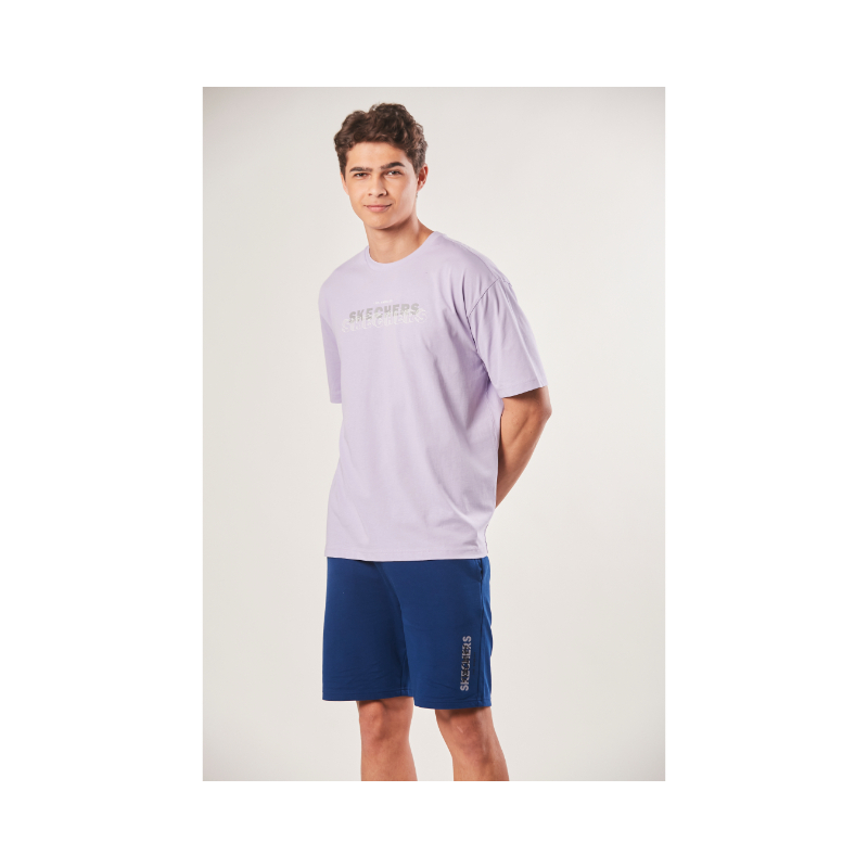 SKECHERS LOOSE FIT GRAPHIC TEES PURPLE Shopee Malaysia