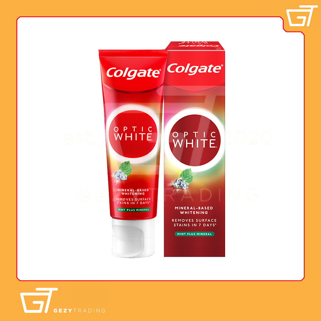 Colgate Optic White Volcanic Mineral ｜ Mint Plus Mineral ｜ Dazzling ...