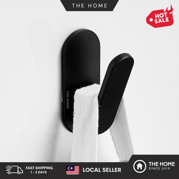 THE HOME Wall Hook No Drill Self Adhesive Towel Hook Hanger Towel