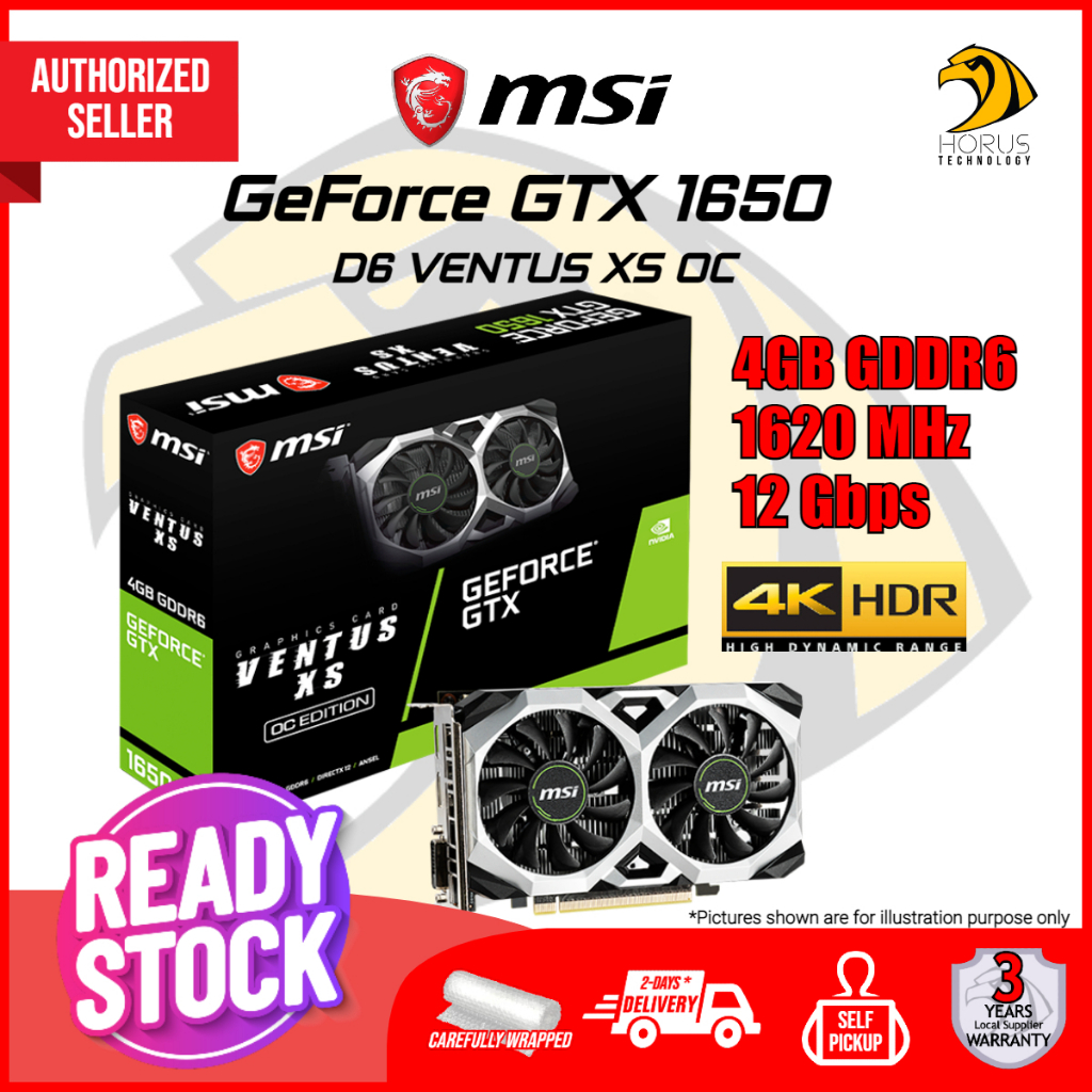 Geforce gtx 1650 discount d6 ventus xs oc