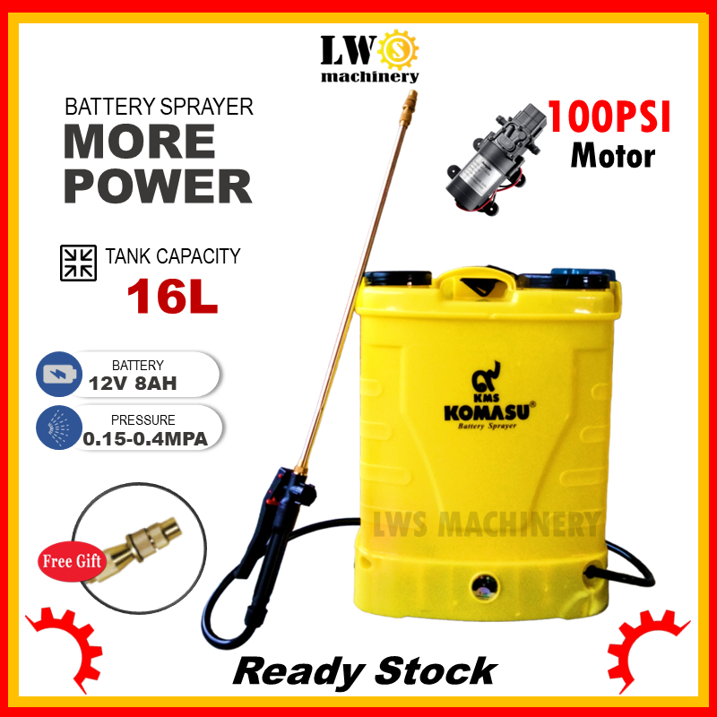 Komasu Litre Battery Sprayer Pump Penyembur Racun Bateri L Heavy Duty Shopee Malaysia