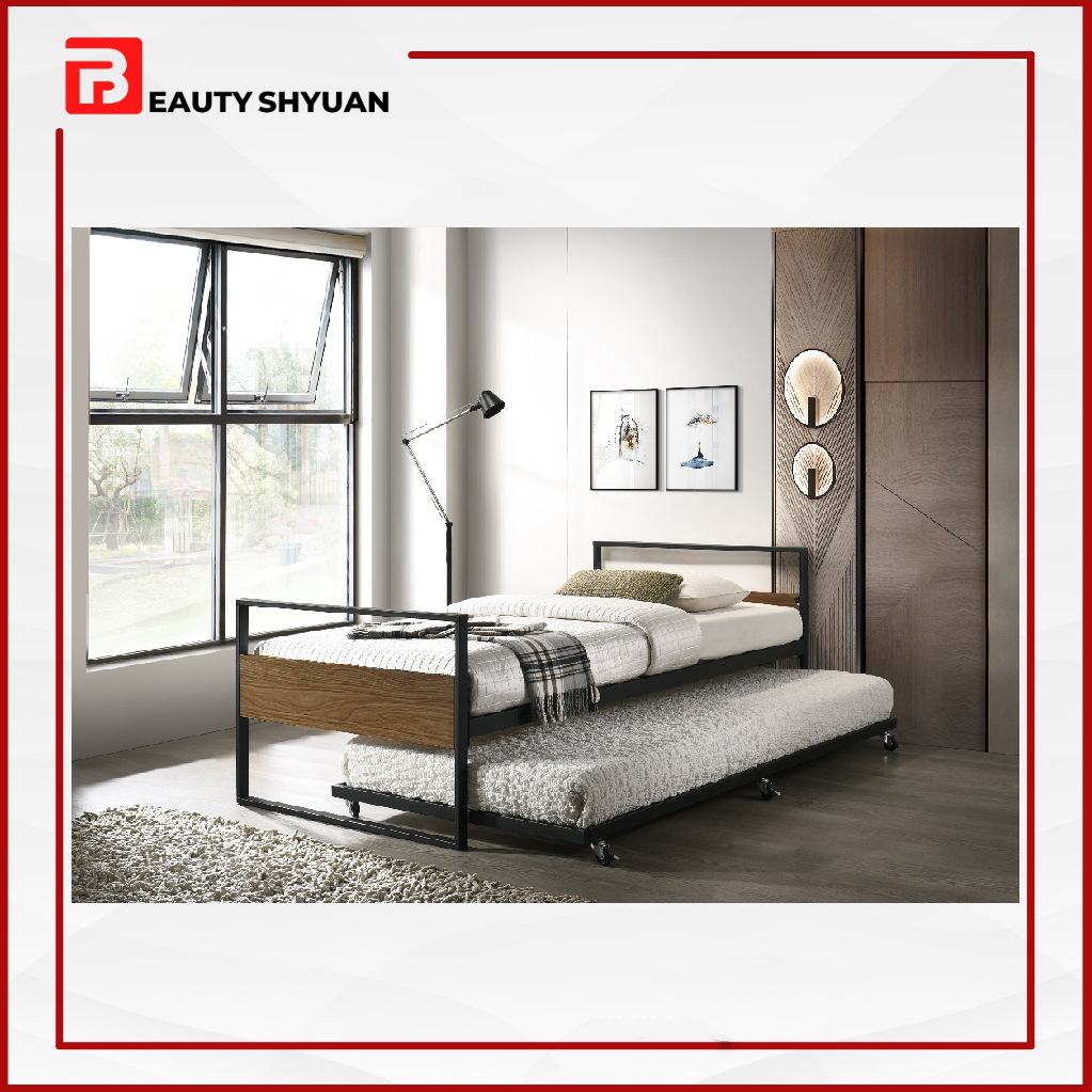 HILSON Metal Single Pull Out Bed Single Bed Pull Out Bed Single Katil