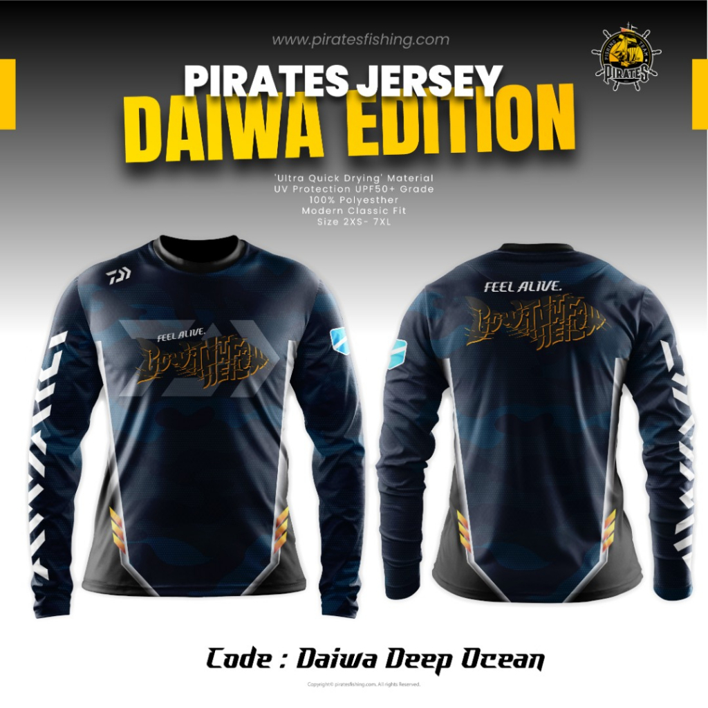 Daiwa Fishing T-shirt (Saiz S), Men's Fashion, Tops & Sets, Tshirts & Polo  Shirts on Carousell