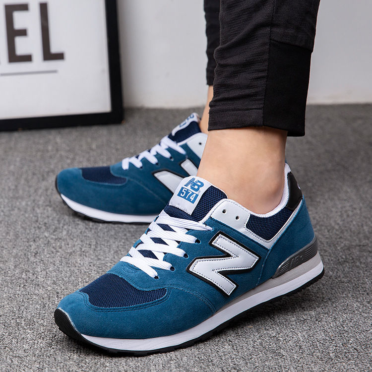 Kasut Sneakers Nb574 Classic Sepatu New Balance 574 Ootd Lelaki Perempuan Sport Shoes Running Training Men Women Sukan Blue 36 21 CM PGMall