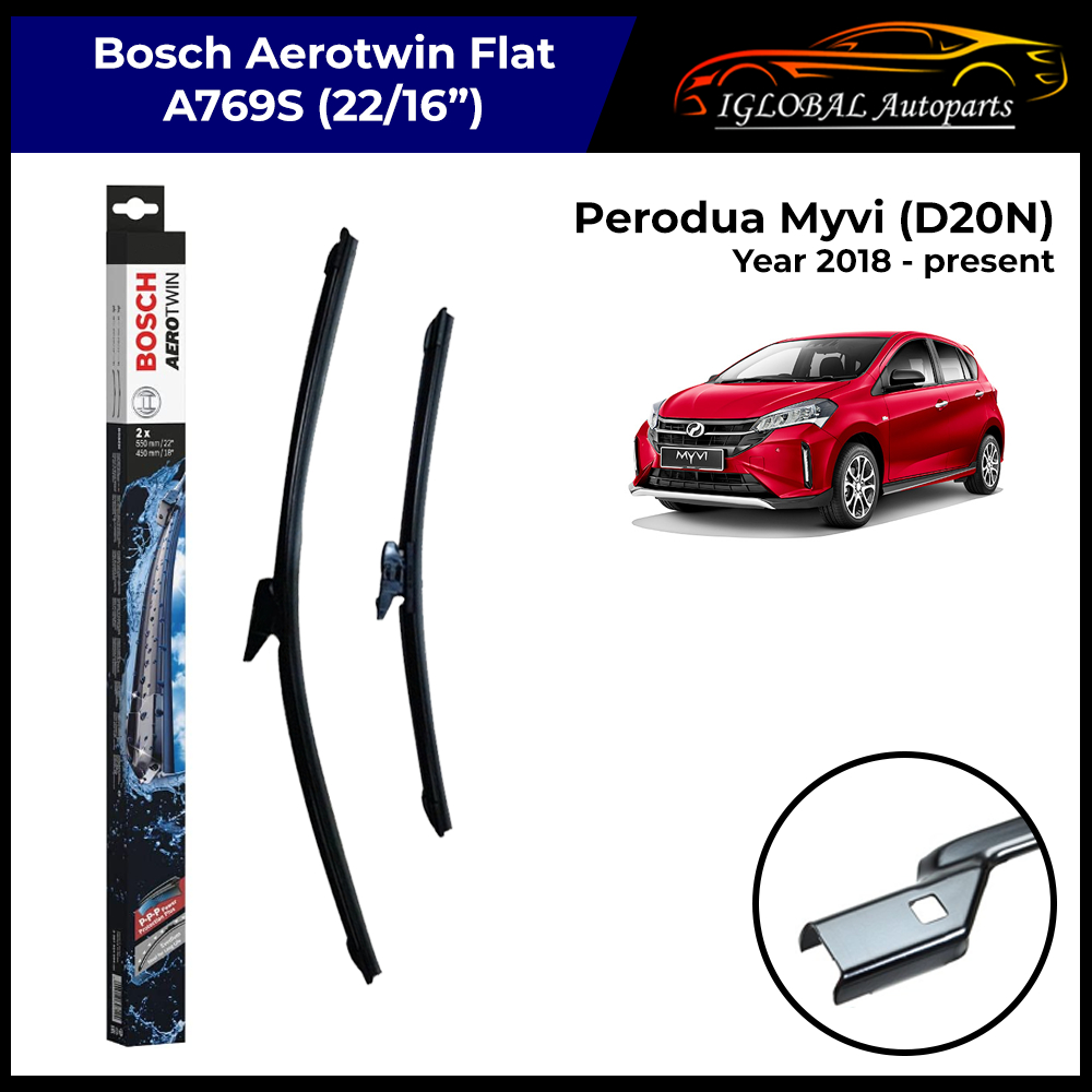 Perodua Myvi (D20N) Year 2018present A769S Bosch Aerotwin Flat