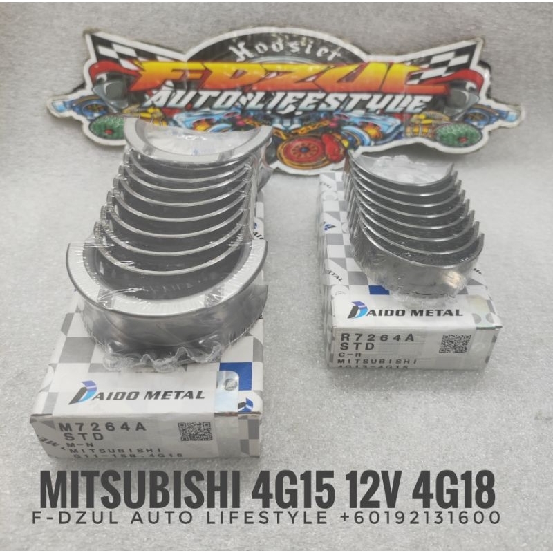DAIDO Metal Engine Bearing Mitsubishi 4G15 12V 4G18 STD Size Shopee