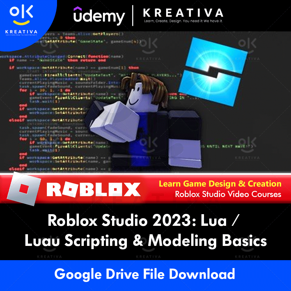 Learn Game Design | Roblox - Video Course - Roblox Studio 2023 Lua Luau ...