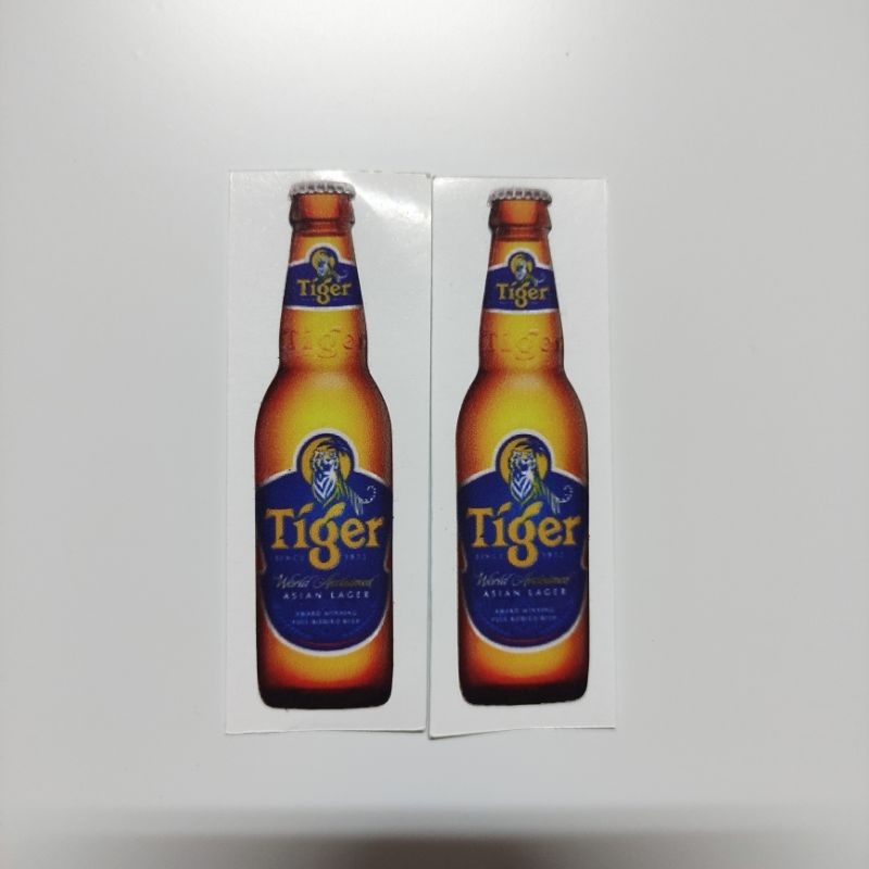 Tiger Beer Sticker Both Size LH & RH Universal For Motor Car Wall ...
