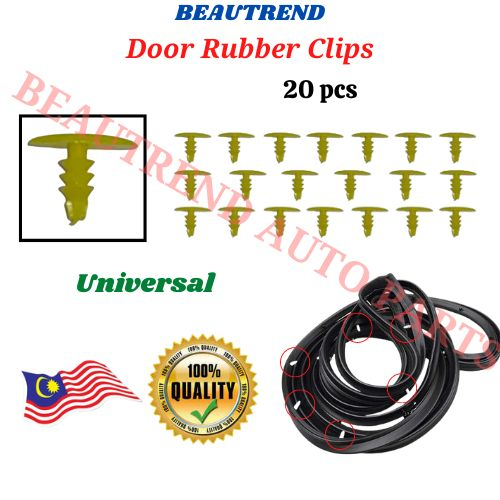 Door Rubber Clips Universal Klip Getah Pintu Myvi Kancil Kelisa Kenari