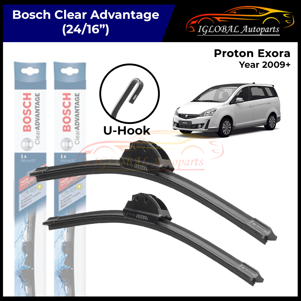 Proton Exora Year 2009 Windshield Wiper Bosch Clear Advantage Set