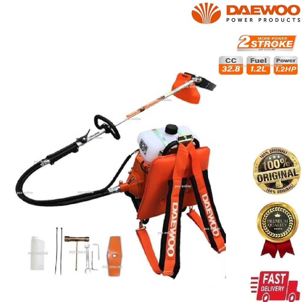 Daewoo Dabg328 Brush Cutter Backpack Brush Cutter Mesin Rumput Galas 2 Stroke Shopee Malaysia