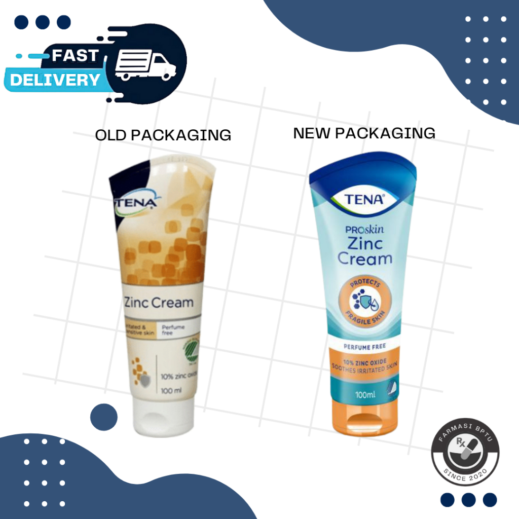 TENA ZINC CREAM 10 ZINC OXIDE 100ML (EXP02/2025) Shopee Malaysia
