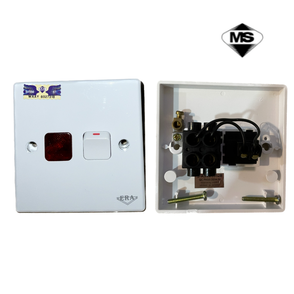 ERA SA3 20A DOUBLE POLE SWITCH / 1 GANG WATER HEATER OR AIRCOND SWITCH