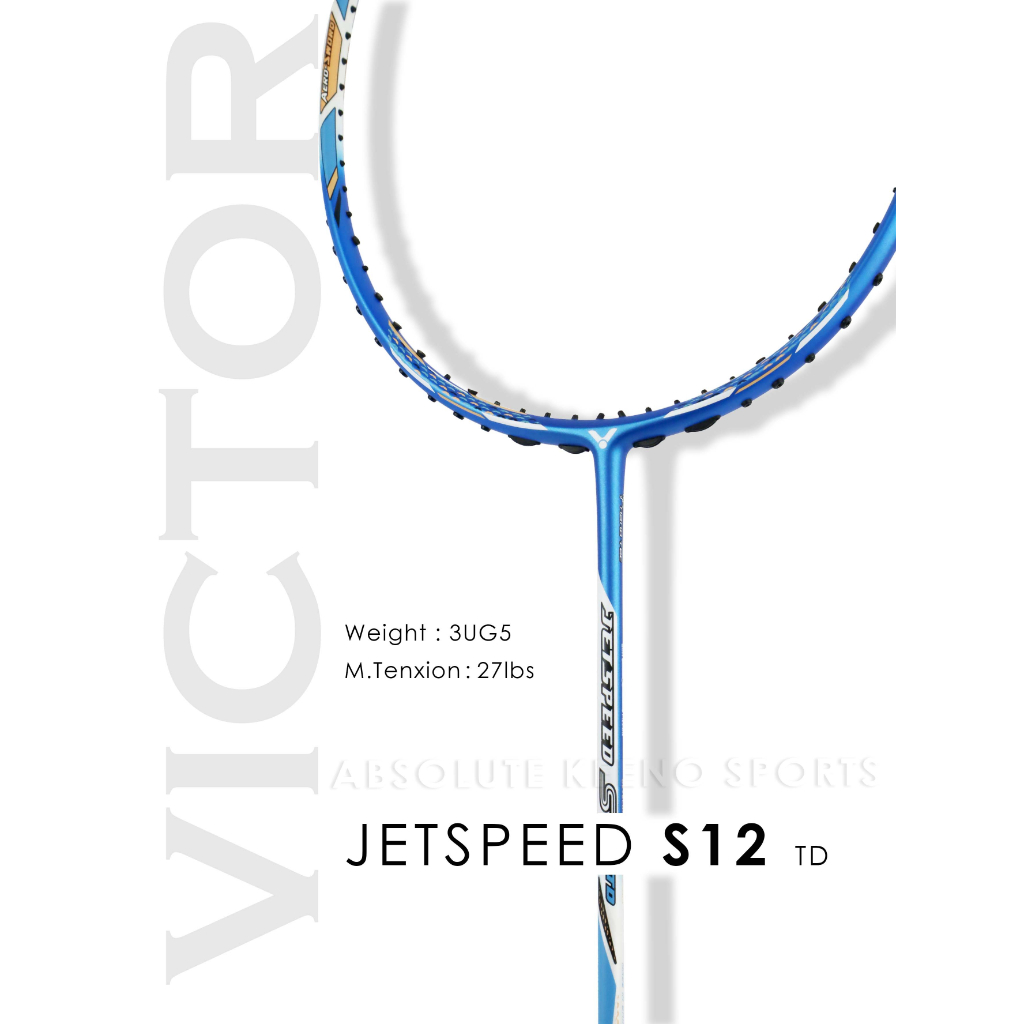 VICTOR Jetspeed S12 TD Badminton Racket Shopee Malaysia