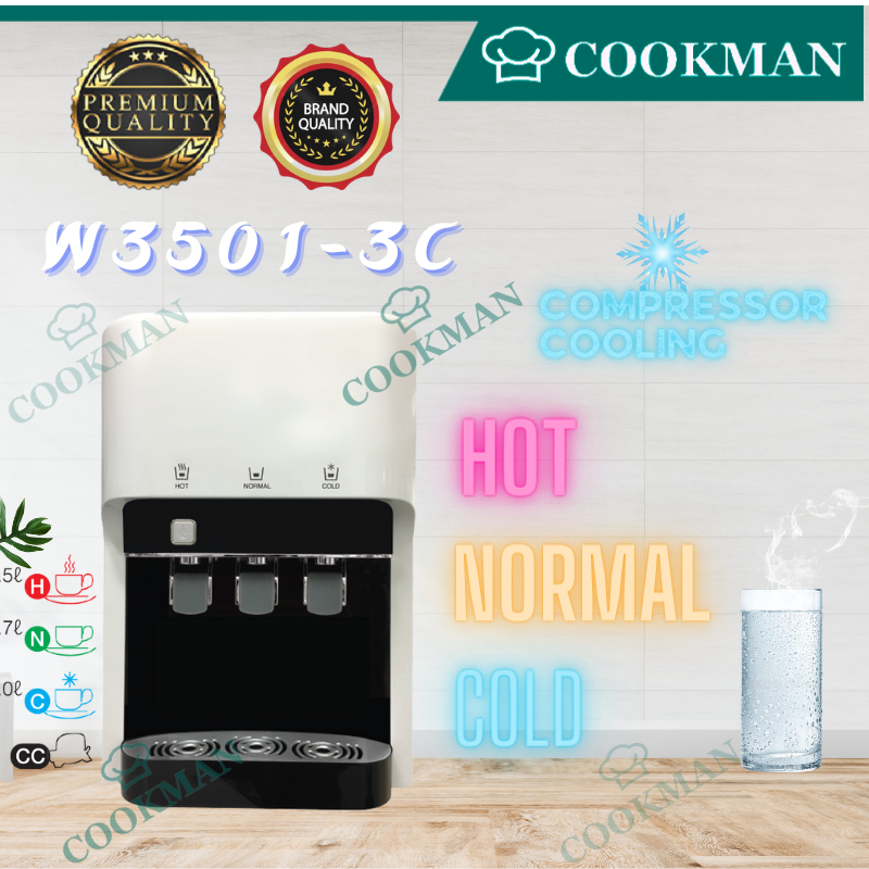 Water dispenser Hot Normal Cold Table Top W35013C 4 stages