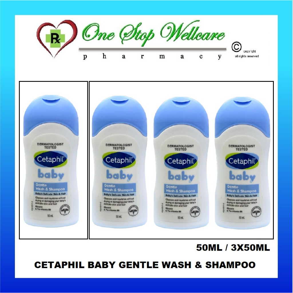 CETAPHIL BABY GENTLE WASH & SHAMPOO 50ML / 3X50ML (EXP05/2025) Shopee Malaysia