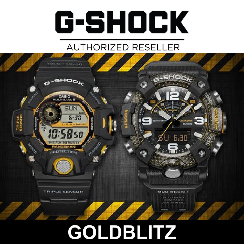 Casio G Shock Rangeman GW 9400Y 1 Mudmaster GG B100Y 1A Shopee