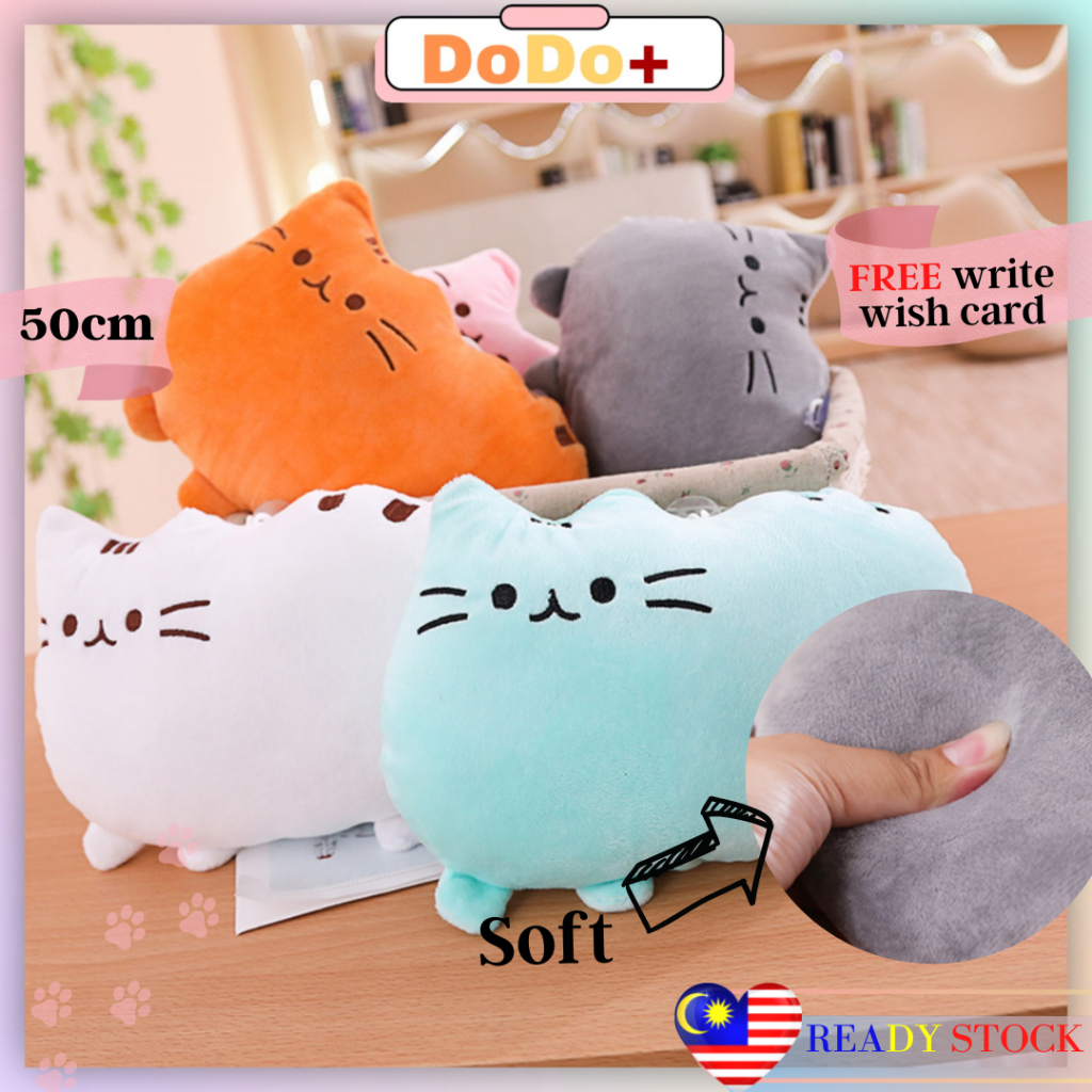 DODO+】40cm 50cm Baby Long Cat Plush Toy Adult Soft Stuffed Kitten