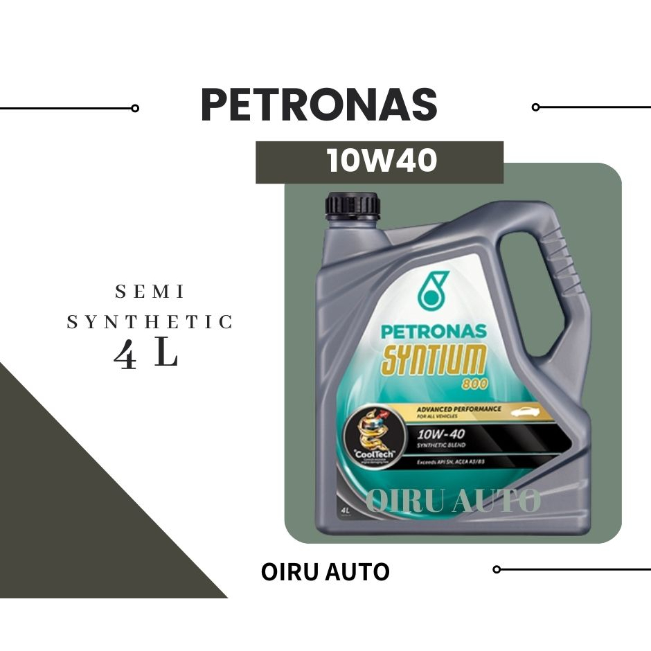 Petronas 10W40 800 Engine Oil 4L Minyak Hitam Semi Synthetic 10W40 ...