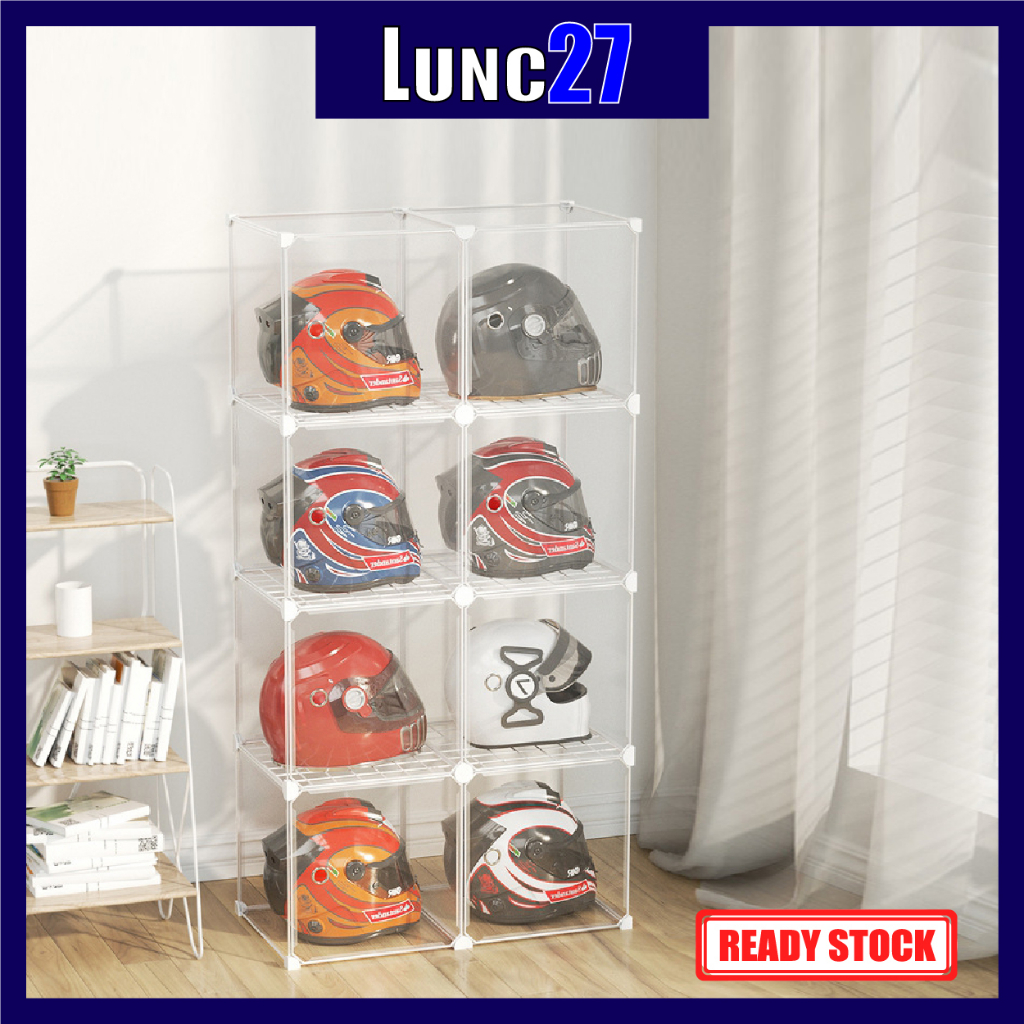 Helmet Shelf Display Helmet Storage Storage helmet storage box Shopee