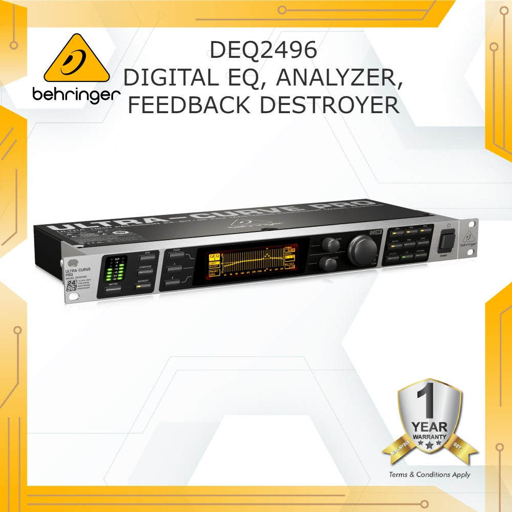BEHRINGER ULTRACURVE PRO DEQ2496 Equalizer, Analyzer, Feedback