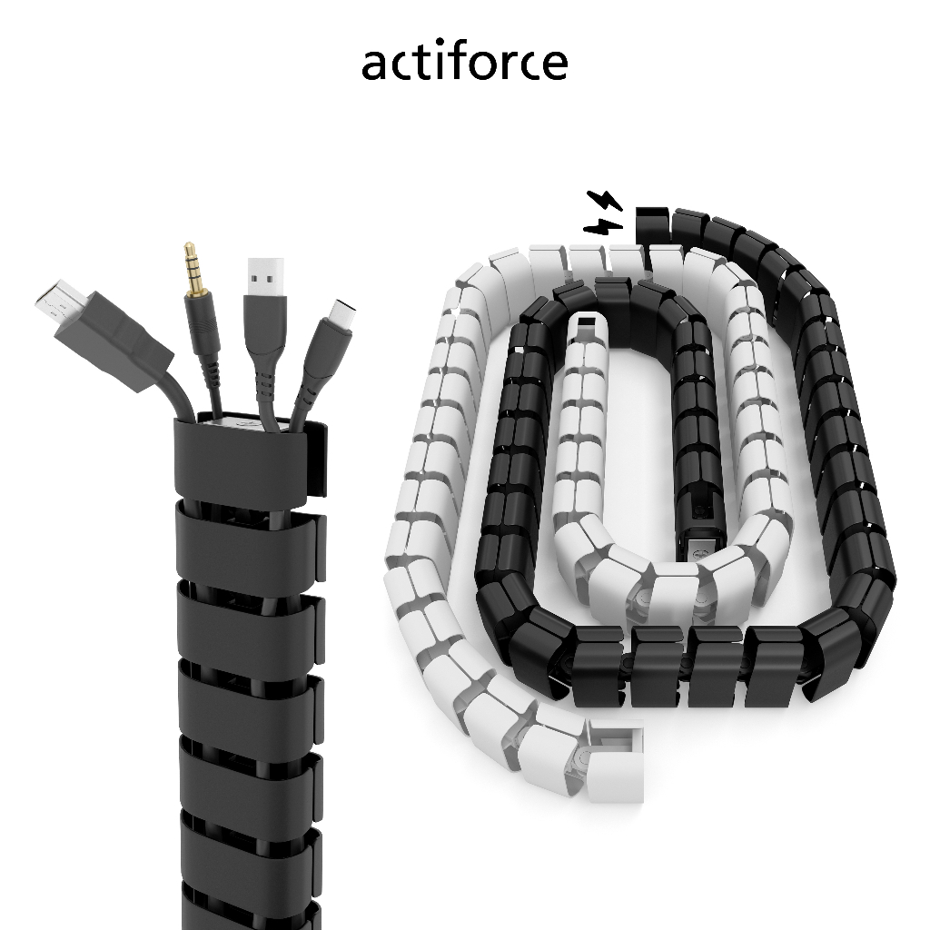 Actiforce Cable Organizer Tube Sleeve Cable Management