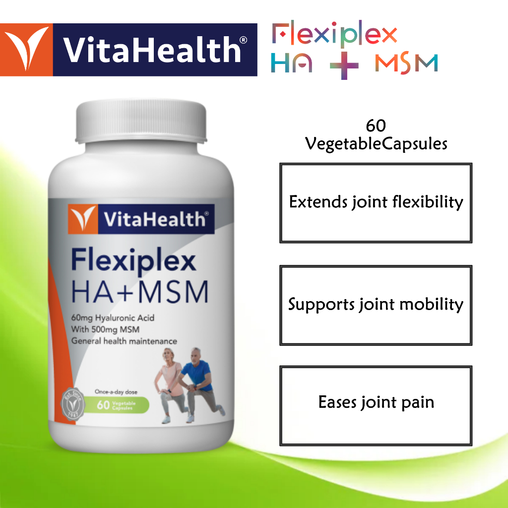 Vitahealth flexiplex ha msm for joints pain shopee malaysia
