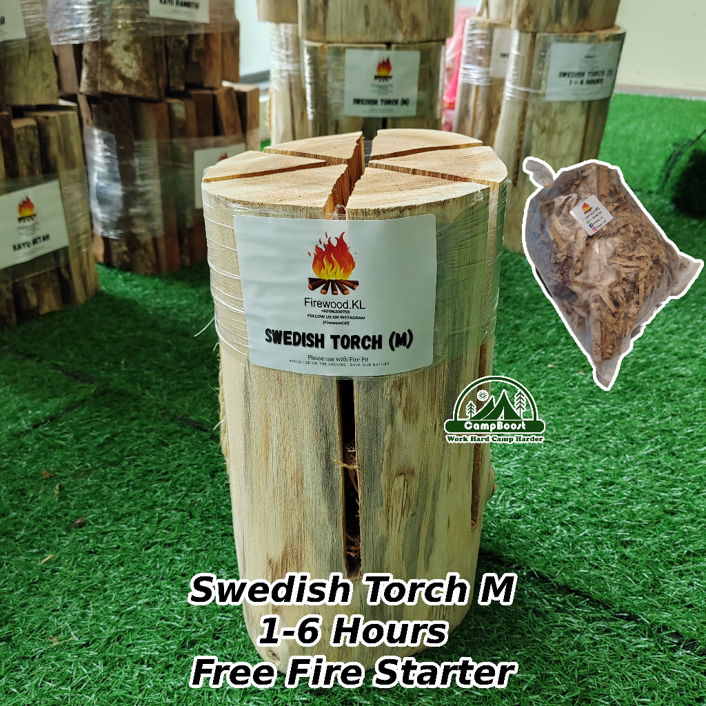 Campboost Kayu Api Camping Firewood Swedish Torch Shopee Malaysia 2101