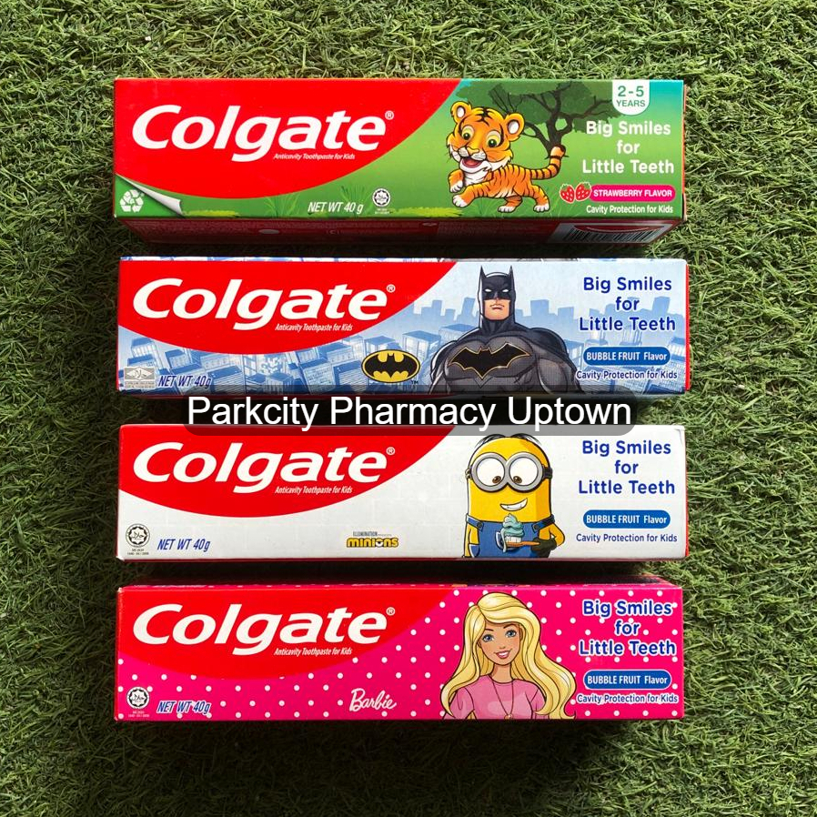Colgate Kids Toothpaste 40g (Bubble Fruit Flavour- Minions/ Barbie ...