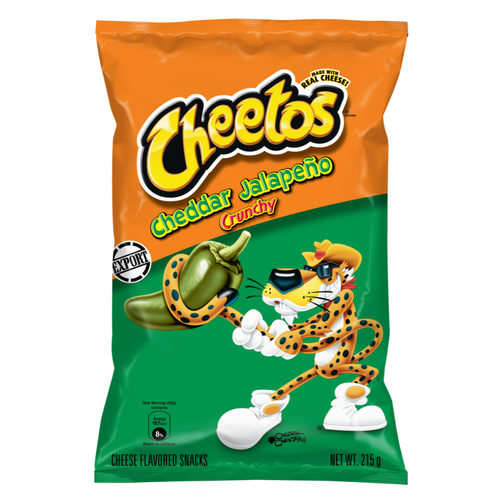 Cheetos Crunchy Cheddar Jalapeno 215G | Shopee Malaysia