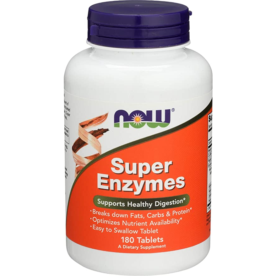 NOW Foods I Super Enzymes 90 180 Tablets ( Support Healthy Digestion
