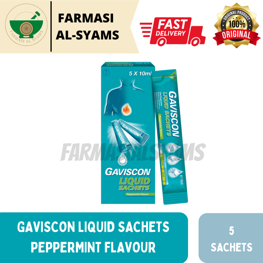 GAVISCON LIQUID SACHET 10ML 5 SACHETS Shopee Malaysia