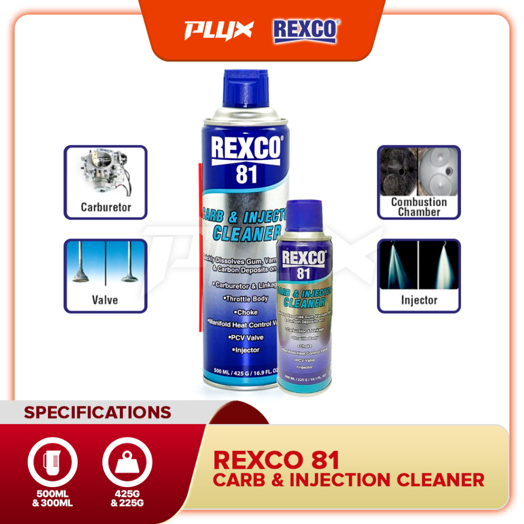 REXCO 81 Carb & Injector Cleaner Lubricant Pembersih Karburator & Injektor 500ML Shopee Malaysia