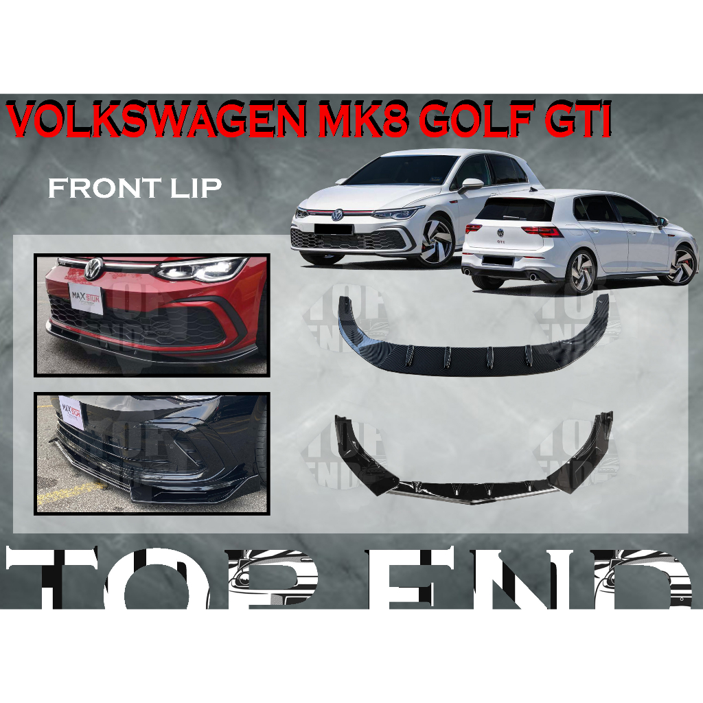 VOLKSWAGEN GOLF MK8 GTI COPY MAXTON STYLE FRONT LIP DIFFUSER VLIP
