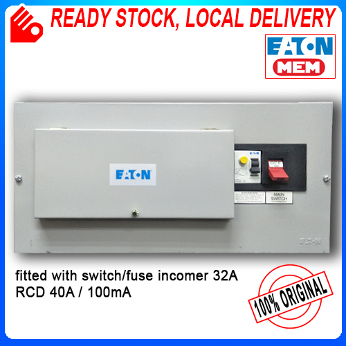EATON MEMGUARD CONSUMER UNIT METAL DISTRIBUTION BOX SINGLE PHASE DB BOX