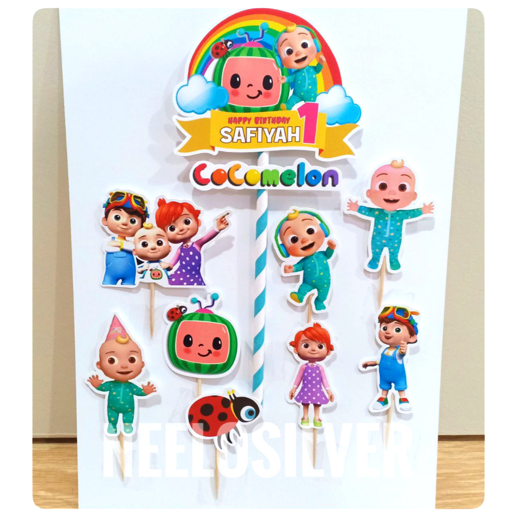 Cocomelon Cake Topper for Birthday Cake | Shopee Malaysia