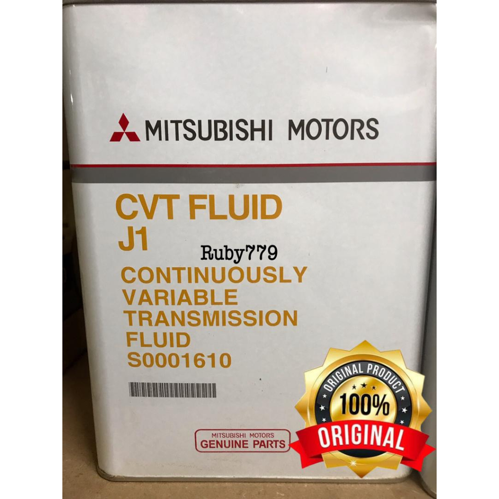 ORIGINAL MITSUBISHI CVT J1 AUTO TRANSMISSION FLUID 4L (S0001610 ...