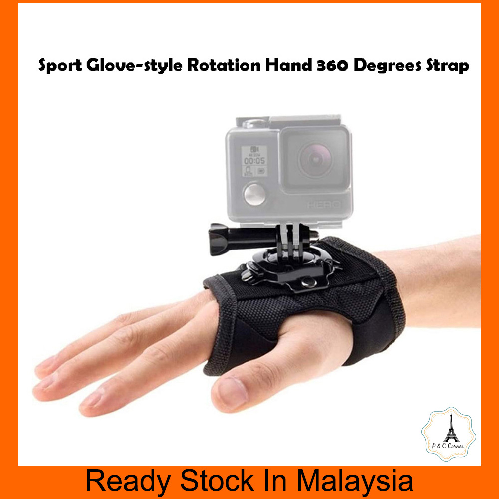 Sport Glove-style Rotation Hand 360 Degrees Strap Band for SJCAM ...