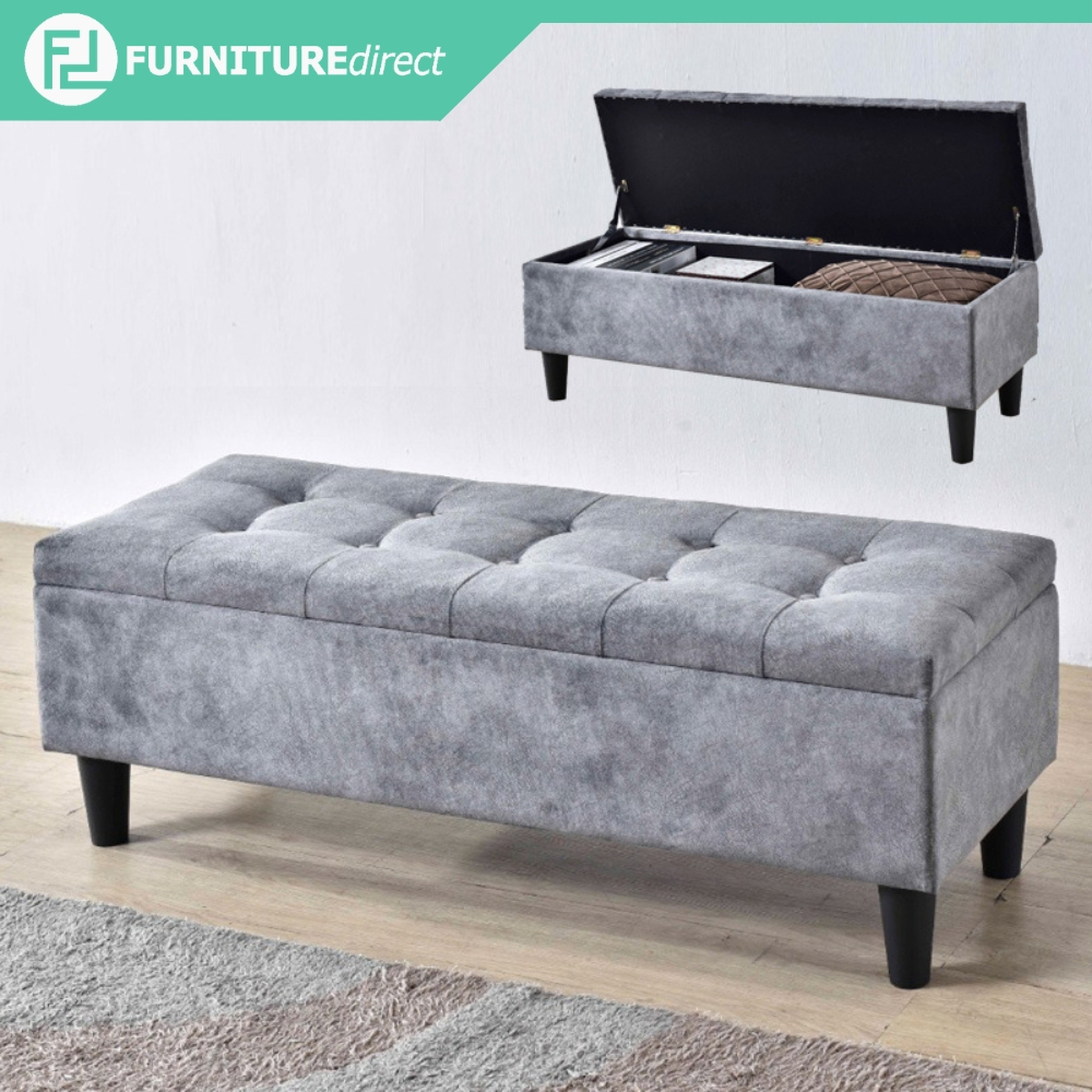 Furniture Direct LUCAS Storage stool bench chair fabric bench chair ...