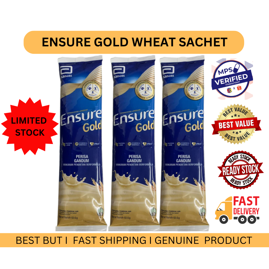 LIMITED STOCK !!!! ENSURE GOLD WHEAT SACHET 60.6 GRAM | Shopee Malaysia