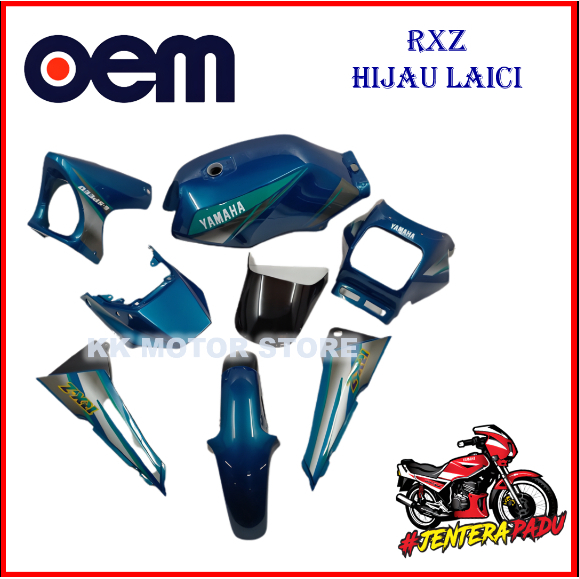 (100% OEM !!!) COVERSET RXZ BOSS OEM HIJAU LAICI (FULL TANAM) | Shopee ...