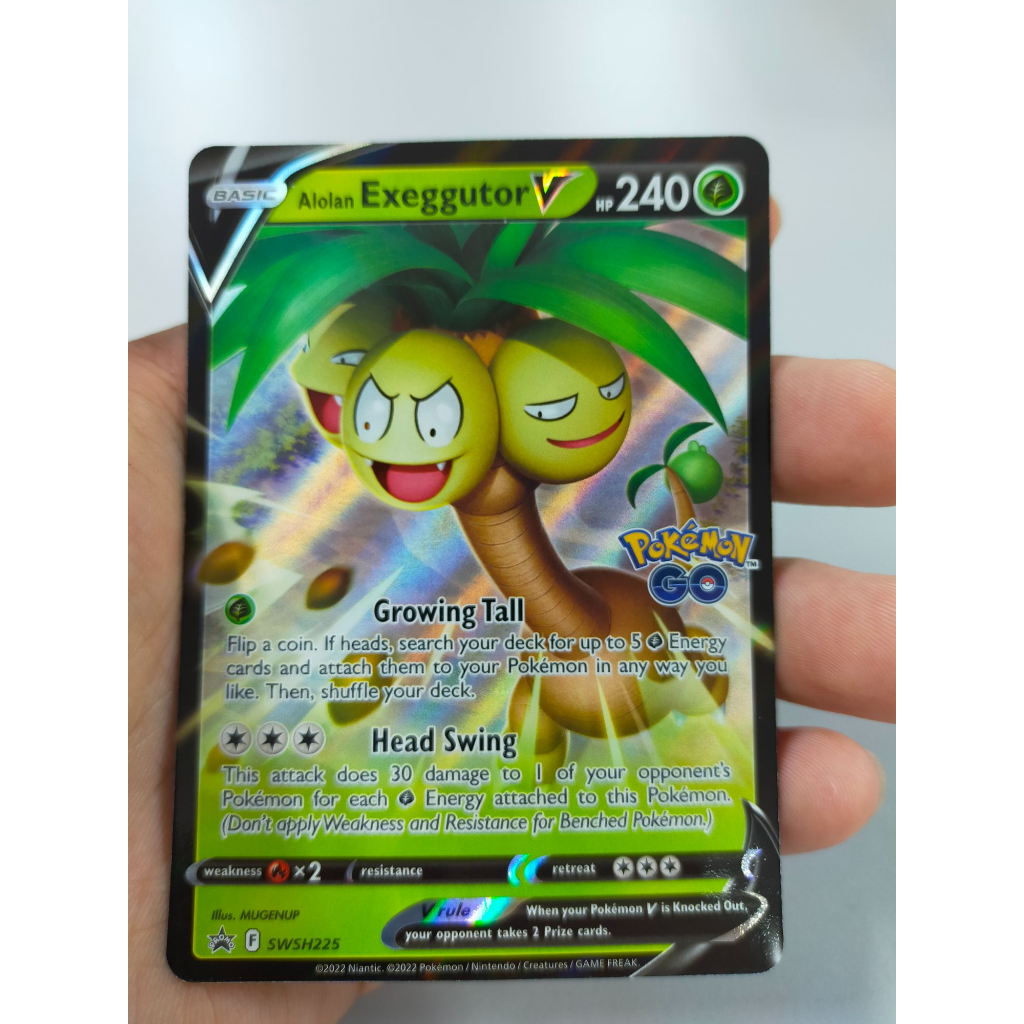 Grass Type - Pokemon Card V - Alolan Exeggutor V SWSH225 | Shopee Malaysia