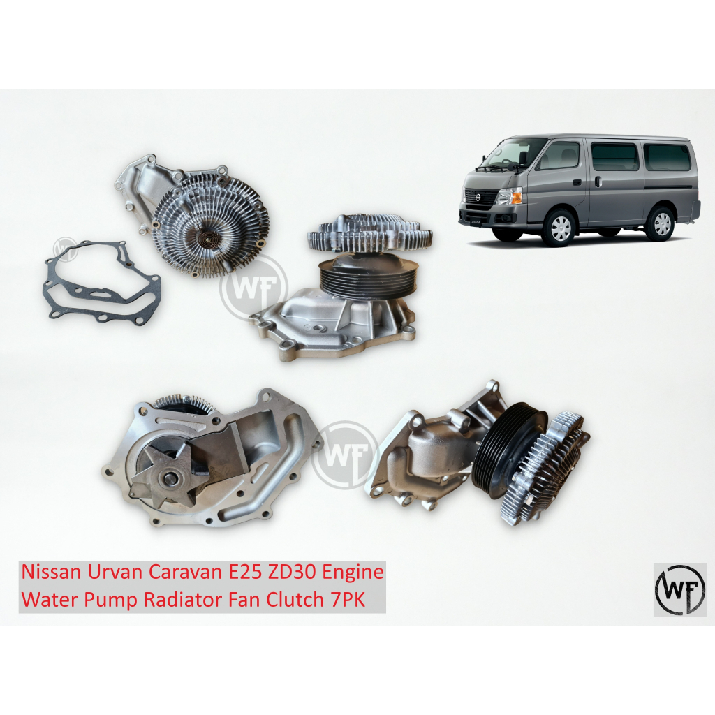 Nissan Urvan Caravan E25 ZD30 3.0L Diesel Engine Water Pump Radiator