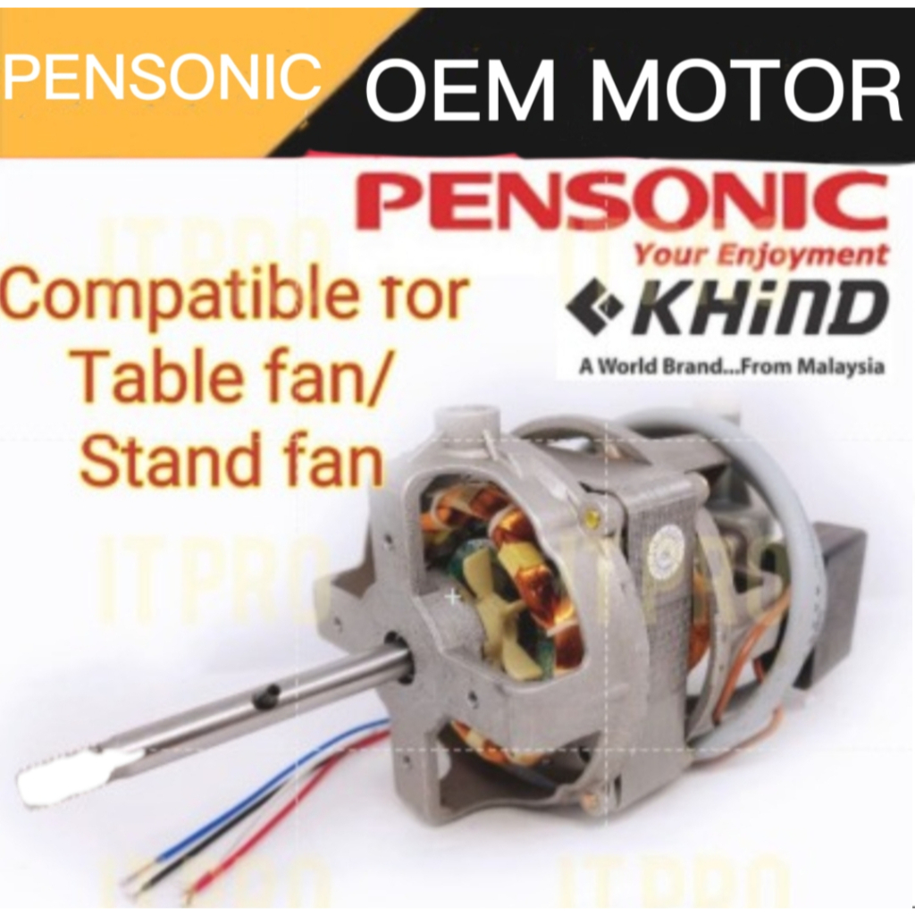 16inch PENSONIC / Khind Replacement TABLE FAN MOTOR / STAND FAN MOTOR