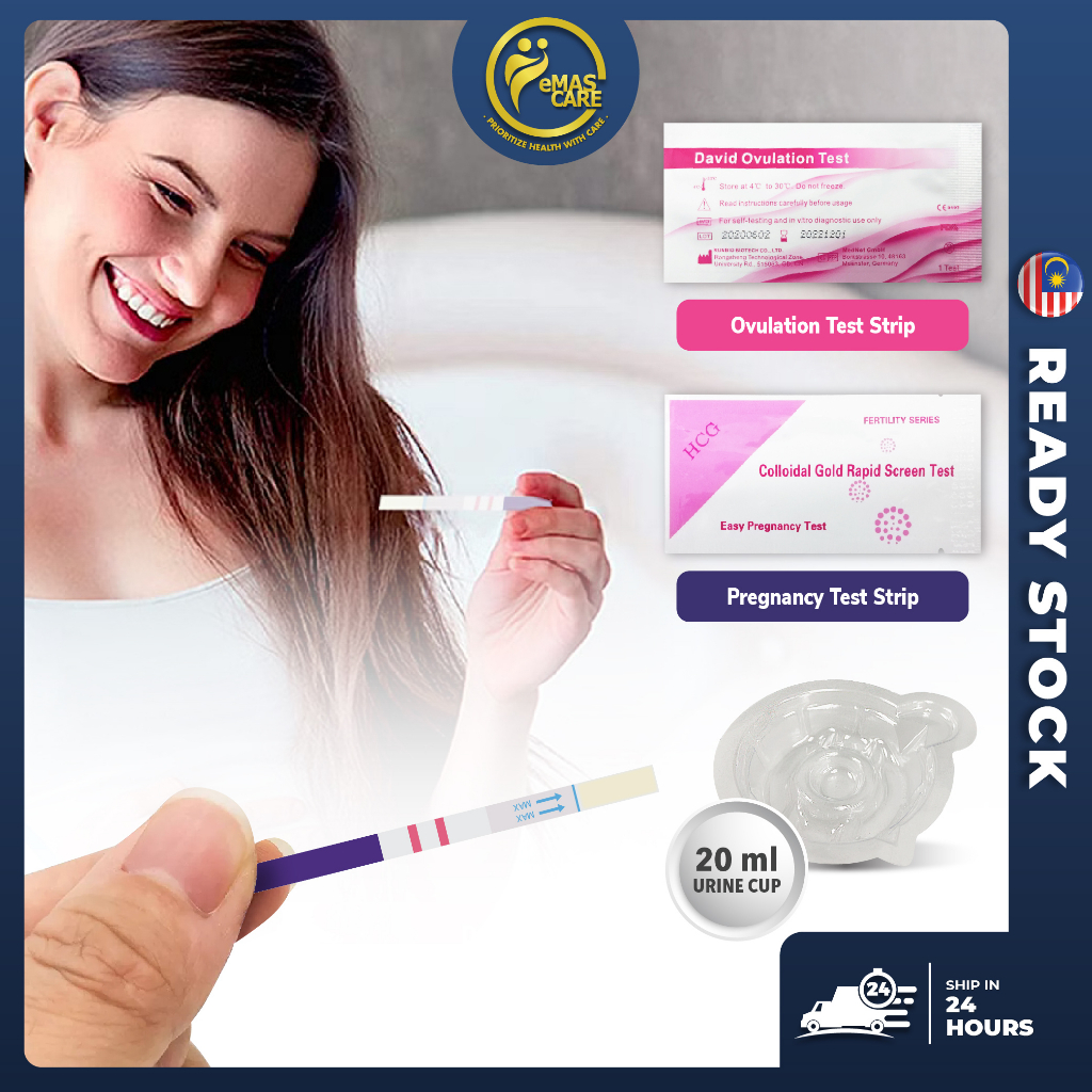 1pcs Ovulation Test Kit Urine Test Kehamilan Ovulation Test Strip Early 