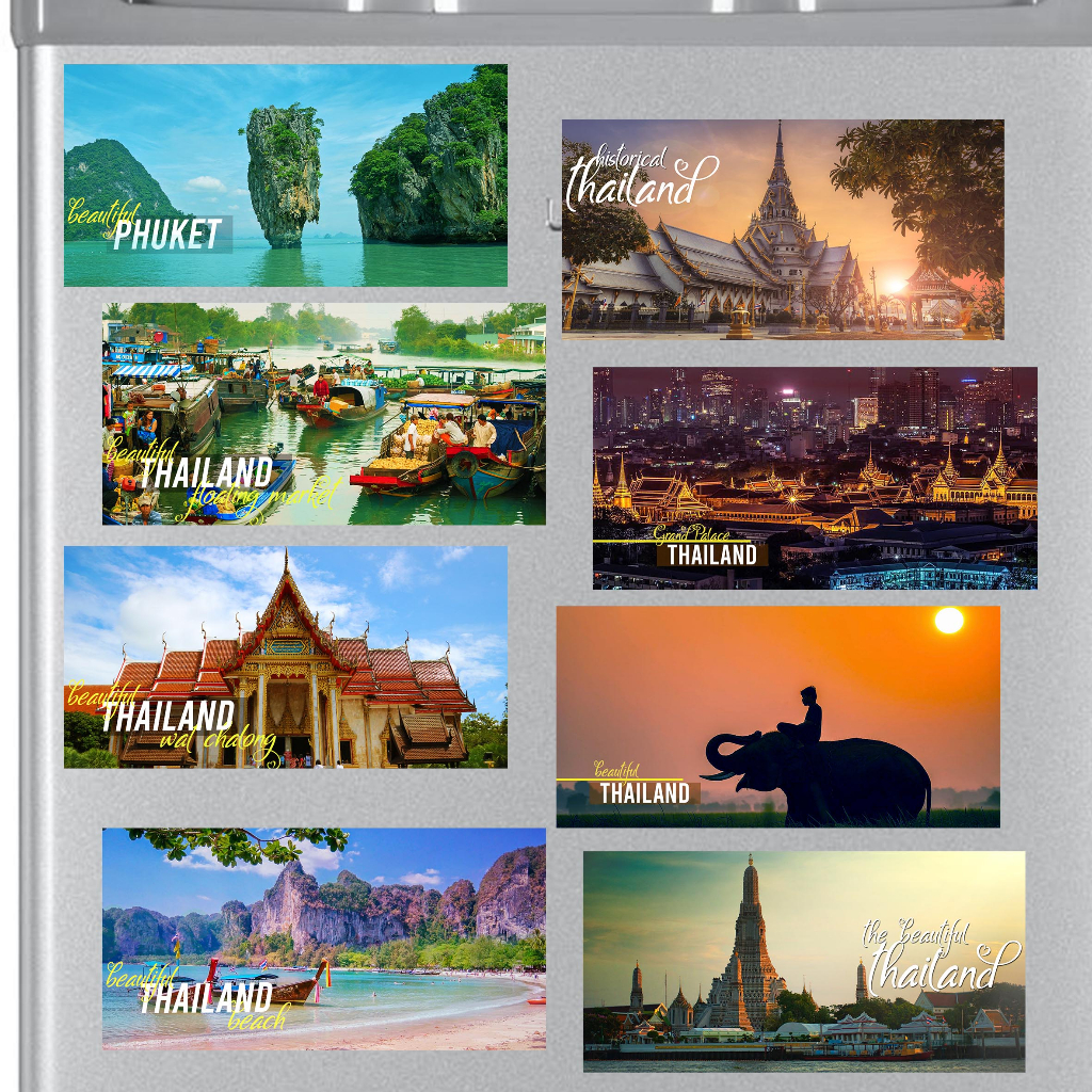 Thailand Hatyai Phuket Krabi Gift Souvenir Fridge Magnet Sheet 10 cm x ...