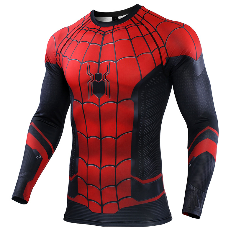 Marvel Superhero Spiderman Sports Jersey Outdoor T-shirt