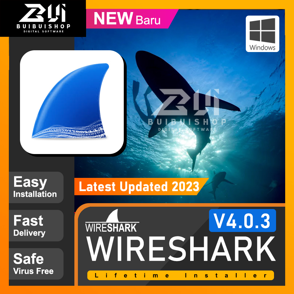 Wireshark 2023 v4 l Latest 2023 l Window | Shopee Malaysia