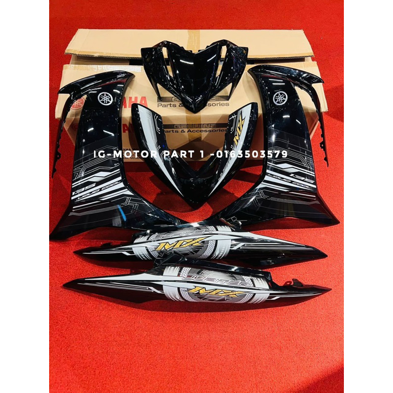 COVER SET LC 135 V8 MX KING HITAM ORIGINAL ABS READY STOCK | Shopee ...