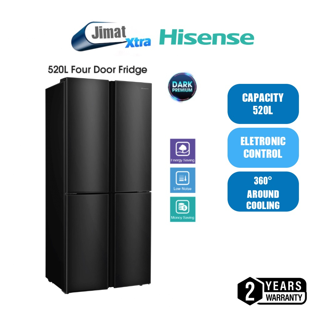 Hisense 520L 4 Door Inverter Fridge Refrigerator RQ515N4AB1 Shopee